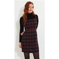 Joe Browns Check Pinafore Dress - Red