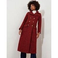 Joe Browns Women's Textured Tweed Double Breasted Maxi Coat