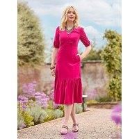 Joe Browns Women's Puff Sleeve Vintage Cord Midi Dress
