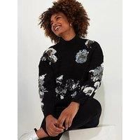 Joe Browns Sequin Jumper - Black