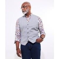 Joe Browns Men's Herringbone Linen Blend Suit Waistcoat