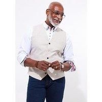 Joe Browns Men's Woven Linen Blend Suit Waistcoat