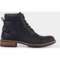 Joe Browns Men's Cleated Sole Buckle and Zip Leather Army Boots