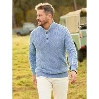 Joe Browns Men's Cable Knit Funnel Neck Sweater
