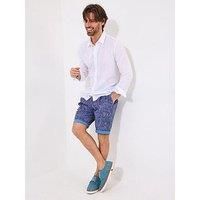 Joe Browns Men/'s Paisley Print Summer Shorts Casual, Purple, 38