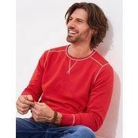 Joe Browns Men's Casual Contrast Stitch Crew Neck Sweatshirt