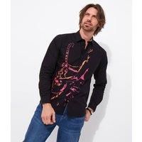 Joe Browns Men's Music Man Placement Print Long Sleeve Shirt