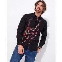 Joe Browns Men's Music Man Placement Print Long Sleeve Shirt