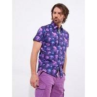 Joe Browns Men's Vibrant Jellyfish Print Short Sleeve Shirt