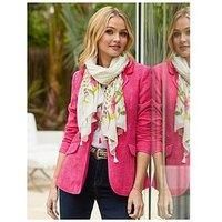 Joe Browns Women/'s Fashion Sheer Wildflower Tassel Scarf, Pink, 178cm x 81cm