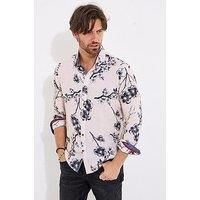 Joe Browns Men's Japanese-Inspired Floral Long Sleeve Shirt