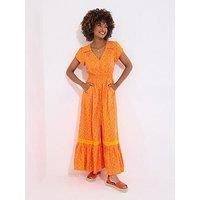 Joe Browns Women's V-Neck Geo Print Maxi Dress