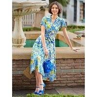 Joe Browns Women's Vintage-Style Printed Tie Waist Shirt Dress
