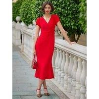 Joe Browns Women's Vintage-Style Bodycon Short Sleeve Midi Dress