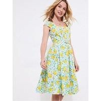 Joe Browns Women's Belted Floral Print Knee Length Dress