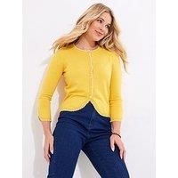 Joe Browns Women's Frilled Scoop Neck Fine Knit Cardigan