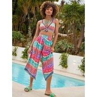 Joe Browns Women's Recycled Content Patchwork Elasticated Beach Trousers