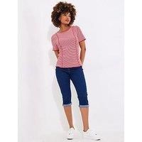 Joe Browns Women's Dark Wash Turn Up Capri Pants