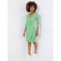 Joe Browns Women's Retro Geometric Print Long Sleeve Jersey Dress