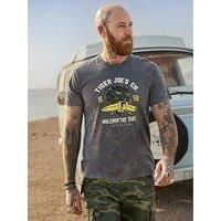 Joe Browns Men/'s Tiger Joes Graphic T-Shirt, Washed Grey, S