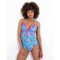 Joe Browns Women's Tropical Floral Halterneck Tankini Top