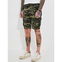 Joe Browns Men's Belted Relaxed Fit Cargo Shorts