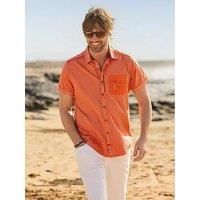 Joe Browns Men/'s Short Sleeve Contrast Pocket Shirt Button, Orange, L