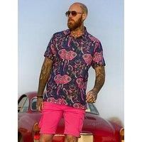 Joe Browns Men's Elephant Print Statement Short Sleeve Shirt
