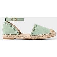 Joe Browns Women's Laser-Cut Flower Espadrille Flat Shoes