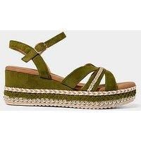 Joe Browns Women's Braided Detail Studded Platform Sandals