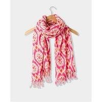 Joe Browns Women/'s Fashion Crinkle Tassel Scarf, Pink, One Size