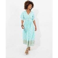 Joe Browns Petite Reflections Embellished Maxi Dress - Blue
