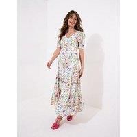 Joe Browns Petite Summer Meadows Maxi Dress - White
