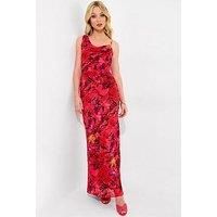 Joe Browns Women's PETITE Bold Statement Floral Asymmetric Bodycon Maxi Dress