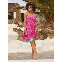 Joe Browns Women's Floral Border Print Spaghetti Strap Jersey Sundress