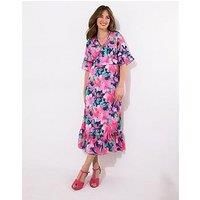 Joe Browns Women's Wide Sleeve Floral Printed Dress