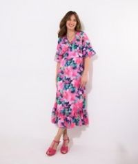 Joe Browns Women's Wide Sleeve Floral Printed Dress