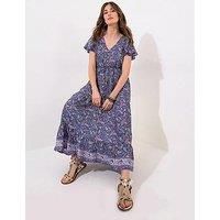 Joe Browns Women's Boho Paisley Printed Frilly Sleeve Tiered Maxi Dress