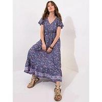 Joe Browns Petite Christie Boho Printed Maxi Dress - Navy