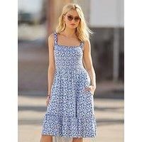 Joe Browns Women's Ditsy Daisy Print Sleeveless Jersey Dress