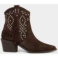 Joe Browns Women's Embellished Brown Suede Boots