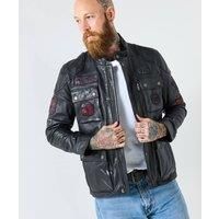 Joe Browns Joe Browns Vintage Badge Leather Jacket