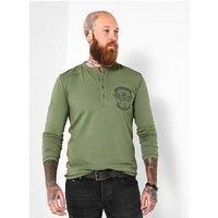 Joe Browns Men's Button Placket Henley Top