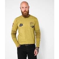 Joe Browns Men's Embroidered Star & Badge Detail Crew Neck Top
