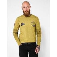 Joe Browns Men's Embroidered Star & Badge Detail Crew Neck Top