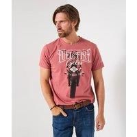 Joe Browns Men's Biker Front Print Short Sleeve Crew Neck Tee