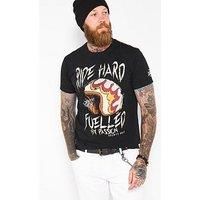 Joe Browns Men's Biker Helmet Print Crew Neck Tee