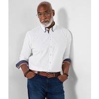 Joe Browns Men's Contrasting Blue Printed Trim Double Collar Shirt