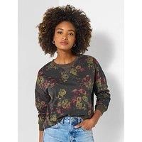 Joe Browns Women's Floral Printed Crewneck Sweatshirt