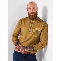 Joe Browns Men's Chest Pocket Long Sleeve Henley